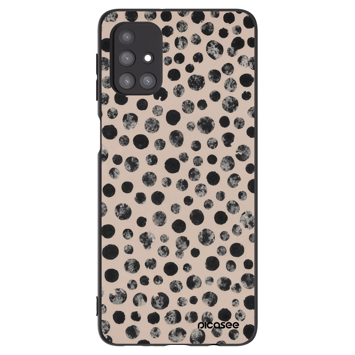 Picasee silikonový černý obal pro Samsung Galaxy M31s - Dots