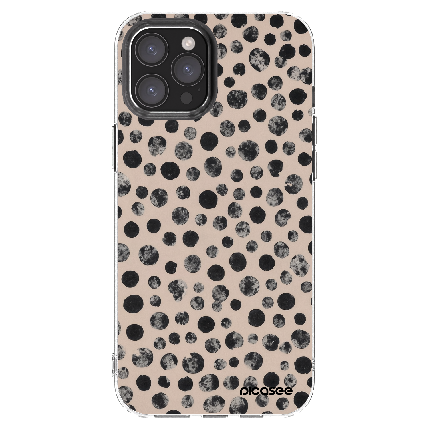 Picasee silikonový průhledný obal pro Apple iPhone 12 Pro Max - Dots