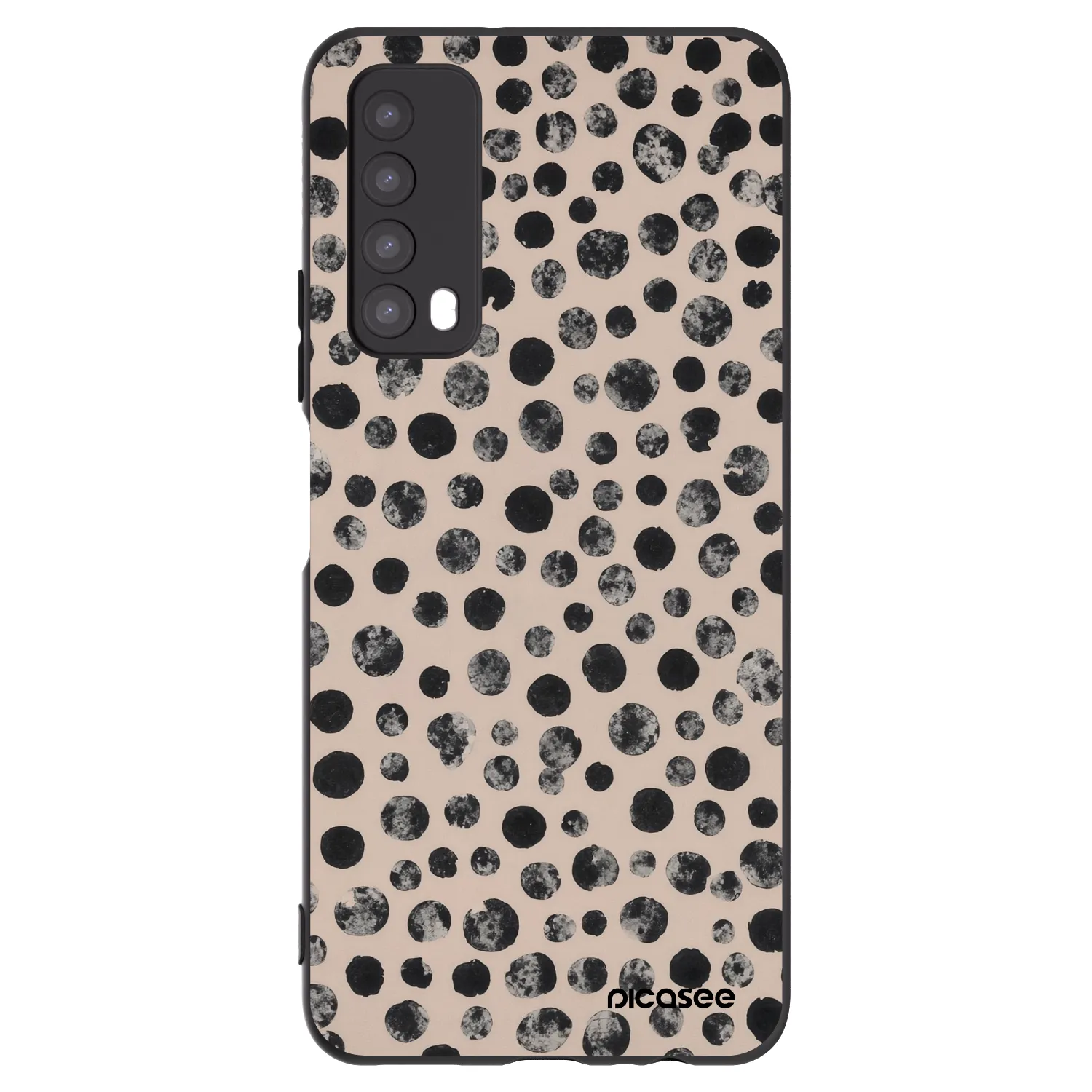 Picasee silikonový černý obal pro Huawei P Smart 2021 - Dots