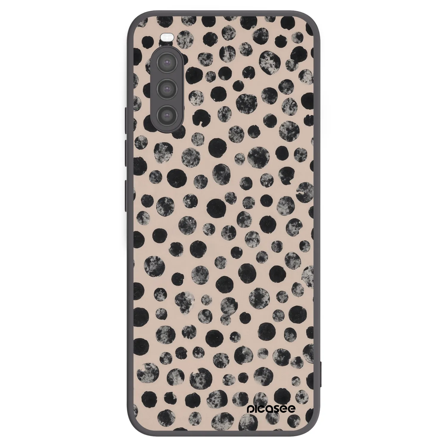 Picasee silikonový černý obal pro Sony Xperia 10 II - Dots