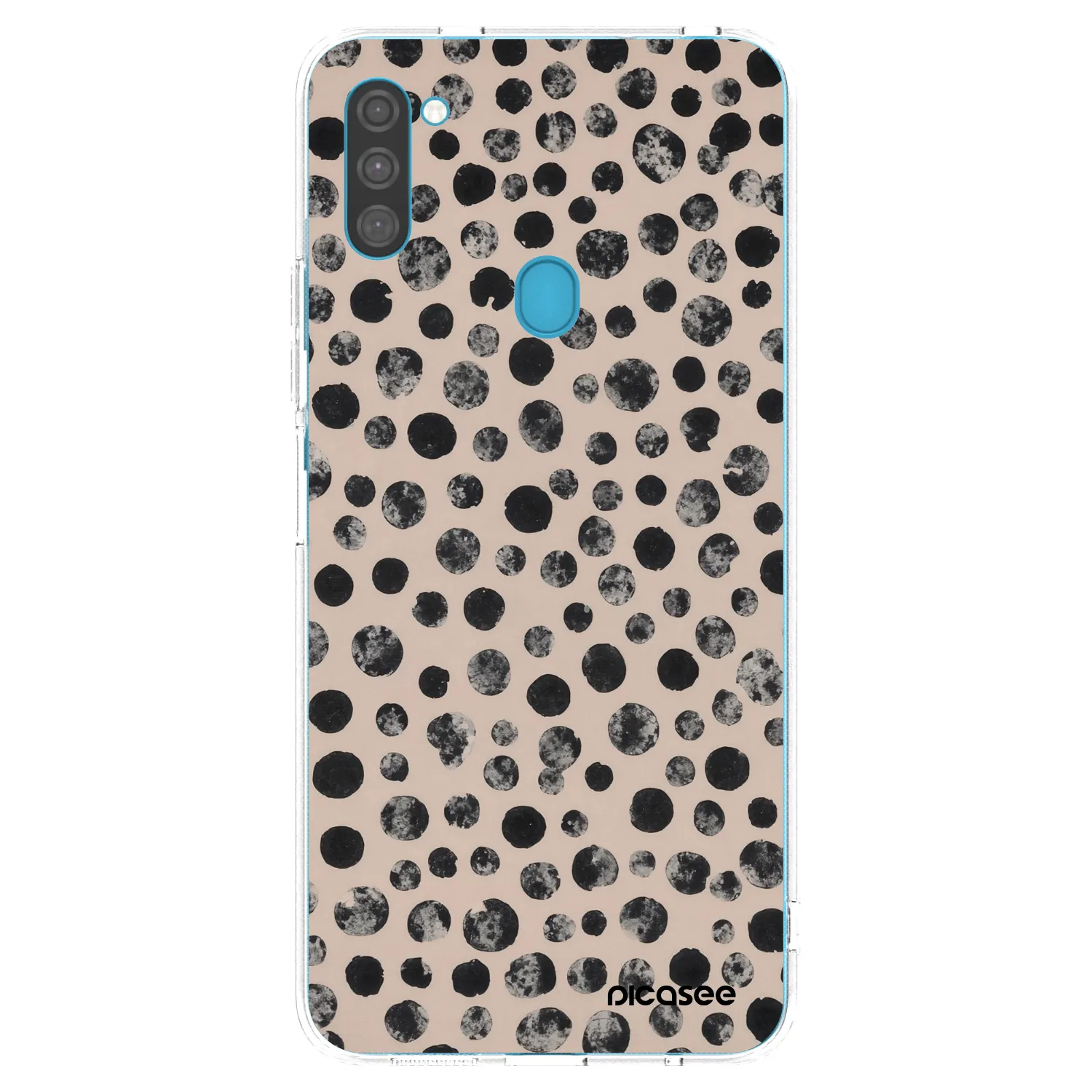 Picasee silikonový průhledný obal pro Samsung Galaxy M11 - Dots