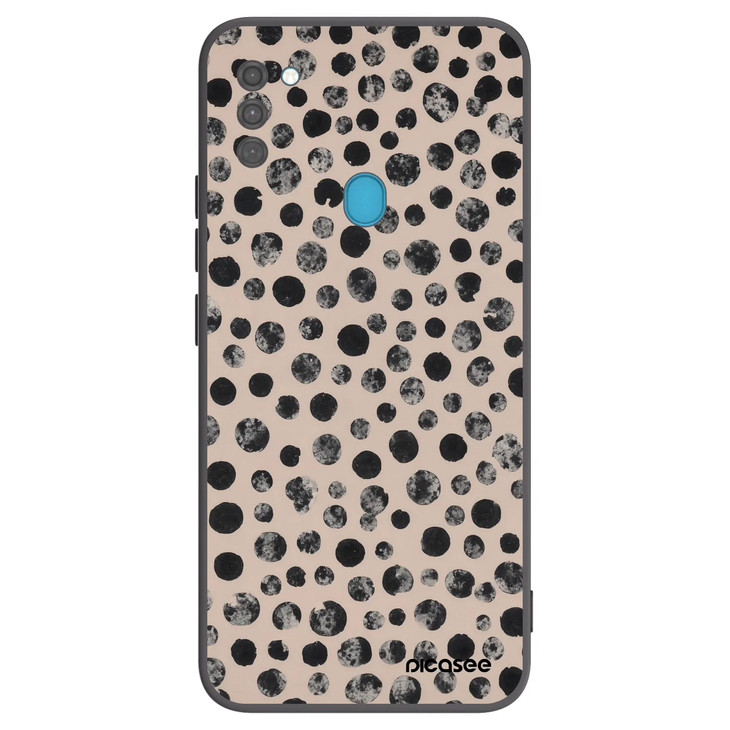 Picasee silikonový černý obal pro Samsung Galaxy M11 - Dots
