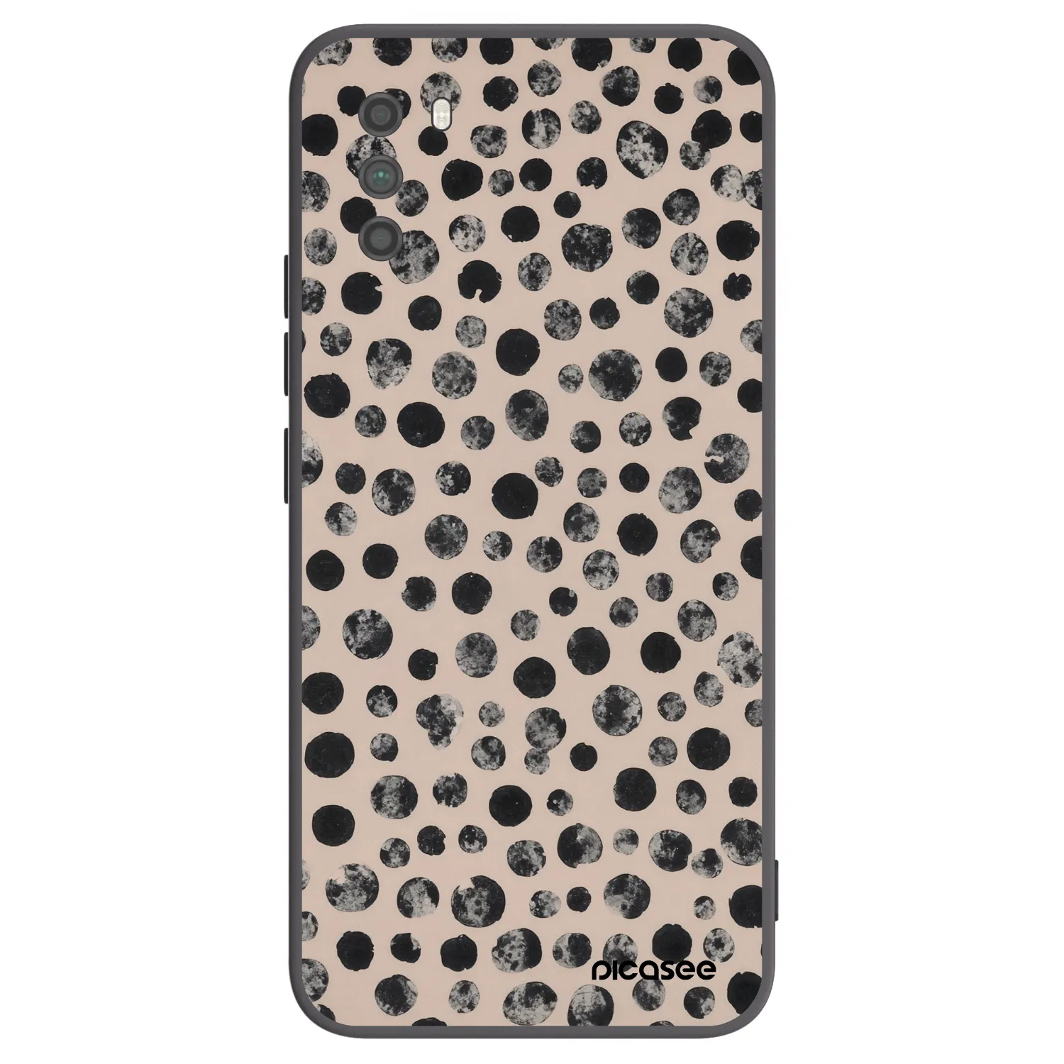Picasee silikonový černý obal pro Xiaomi Poco M3 - Dots