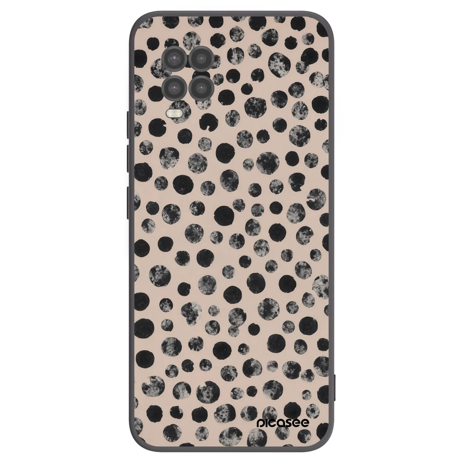 Picasee silikonový černý obal pro Xiaomi Mi 10 Lite - Dots