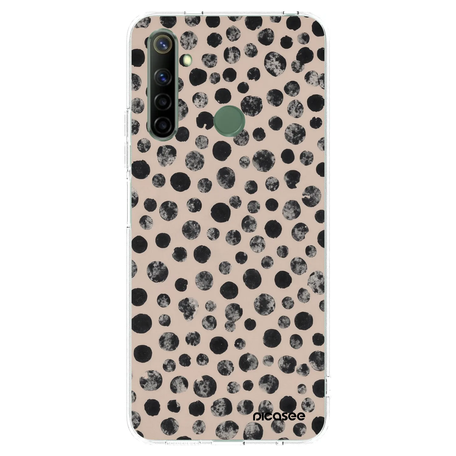 Picasee silikonový průhledný obal pro Realme 6i - Dots