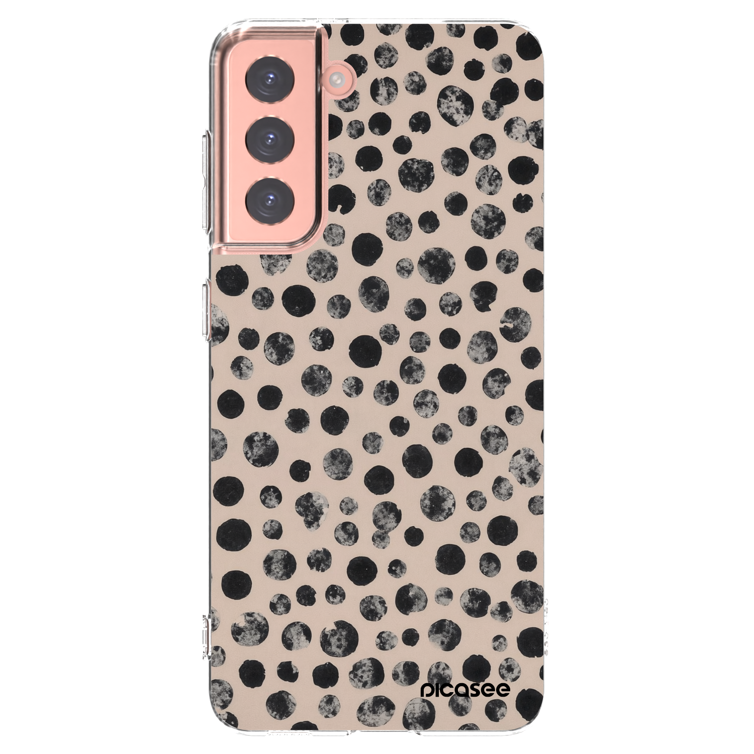 Picasee silikonový průhledný obal pro Samsung Galaxy S21 5G G991B - Dots
