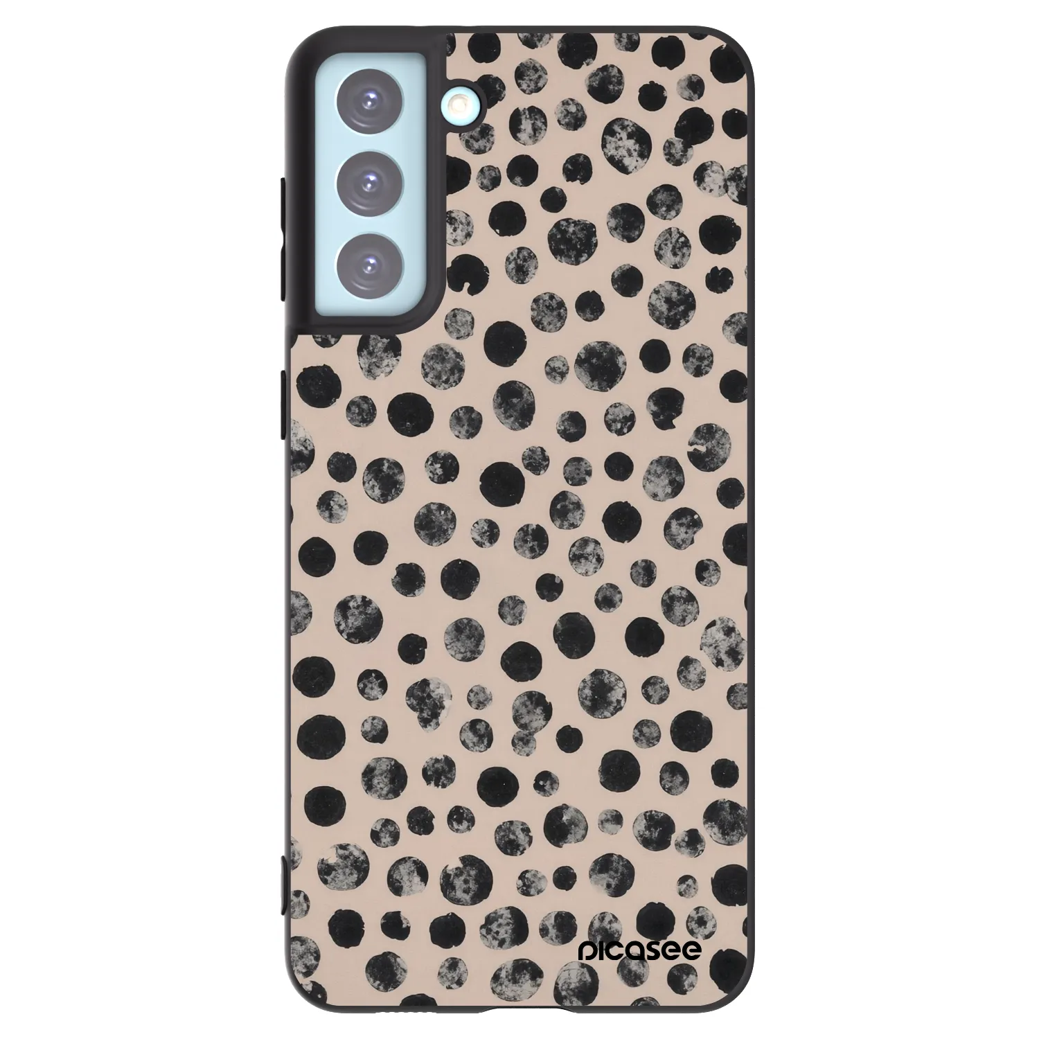 Picasee silikonový černý obal pro Samsung Galaxy S21+ 5G G996F - Dots