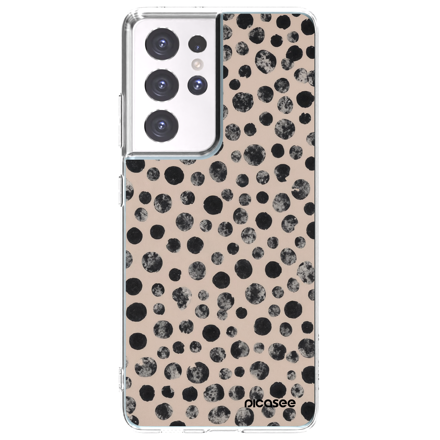 Picasee silikonový průhledný obal pro Samsung Galaxy S21 Ultra 5G G998B - Dots
