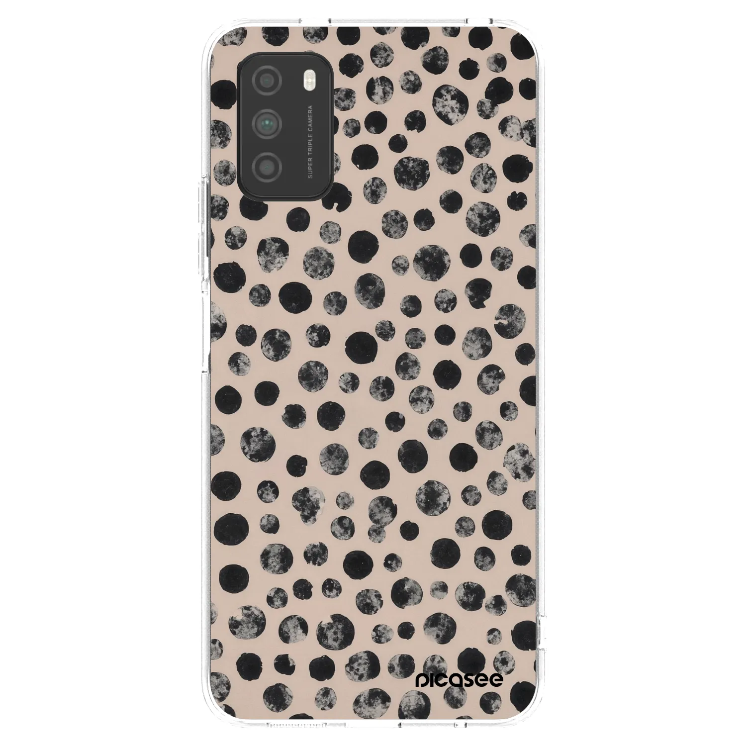 Picasee silikonový průhledný obal pro Xiaomi Poco M3 - Dots