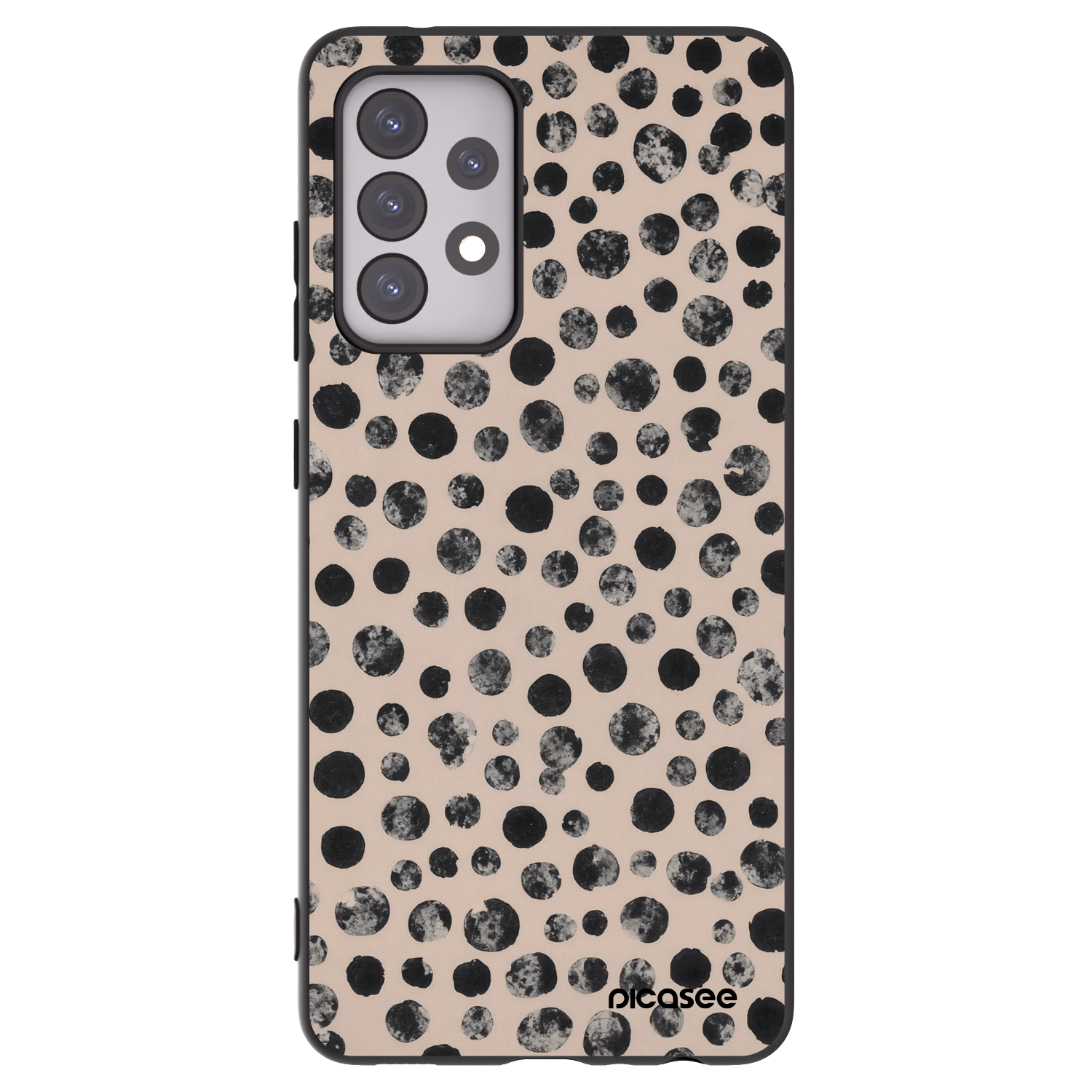 Picasee silikonový černý obal pro Samsung Galaxy A52 5G A525F - Dots