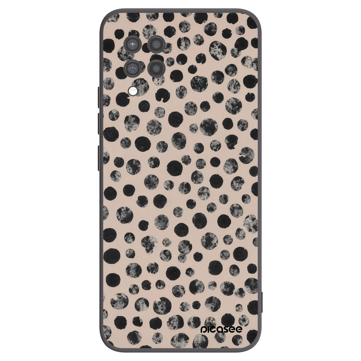 Picasee silikonový černý obal pro Samsung Galaxy A42 A426B - Dots