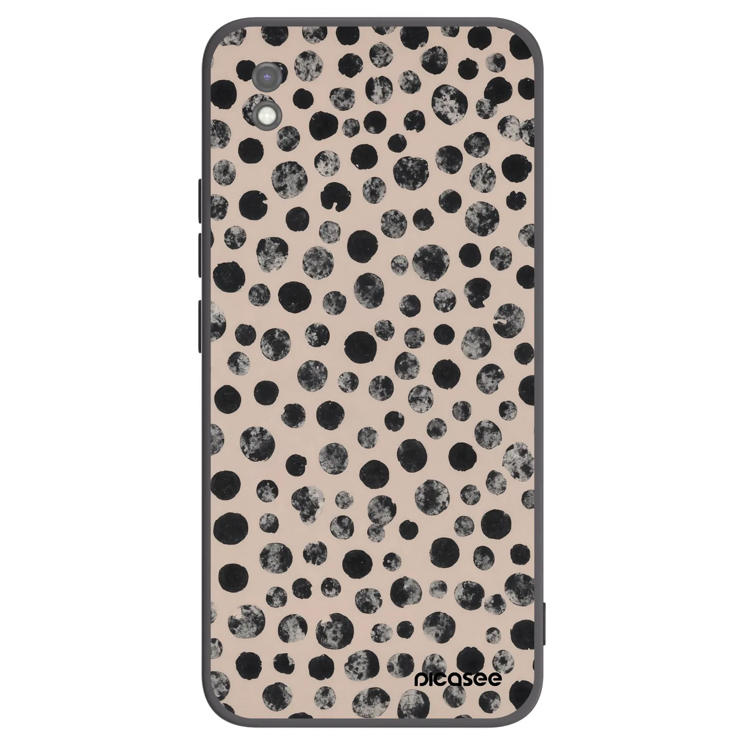 Picasee silikonový černý obal pro Xiaomi Redmi 9AT - Dots