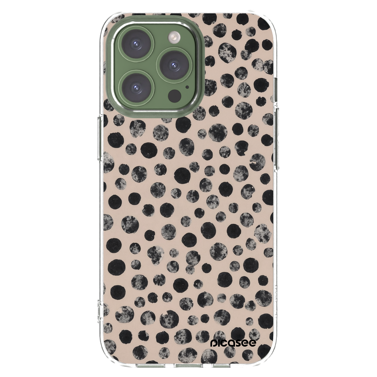 Picasee silikonový průhledný obal pro Apple iPhone 13 Pro - Dots
