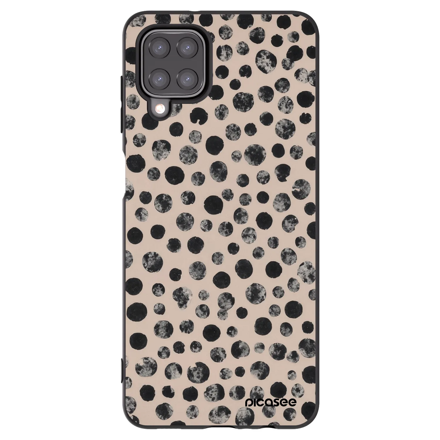Picasee silikonový černý obal pro Samsung Galaxy M12 M127F - Dots