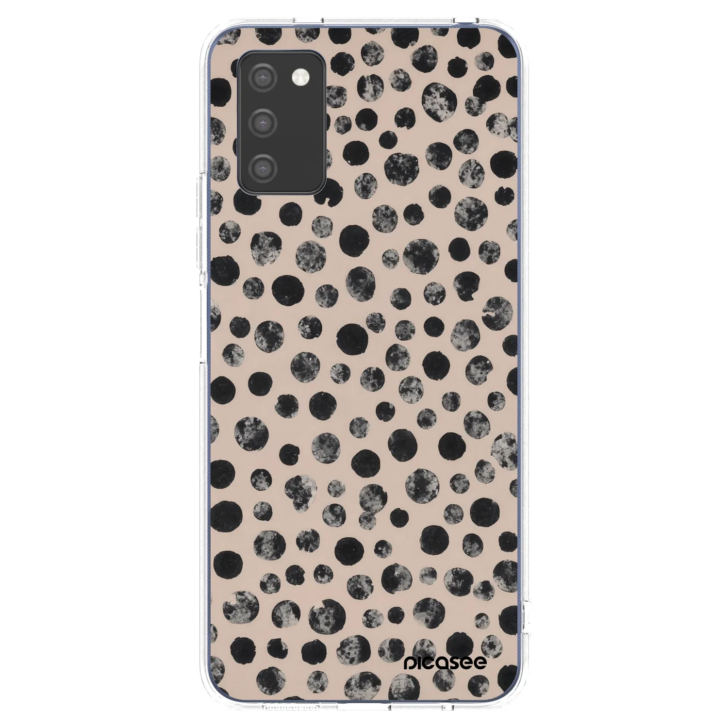 Picasee silikonový průhledný obal pro Samsung Galaxy A02s A025G - Dots