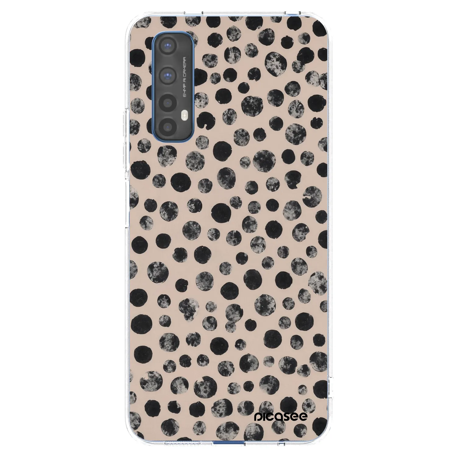 Picasee silikonový průhledný obal pro Realme 7 - Dots
