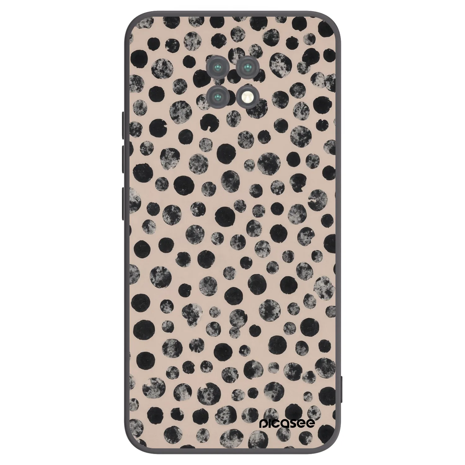 Picasee silikonový černý obal pro Xiaomi Redmi Note 9T - Dots