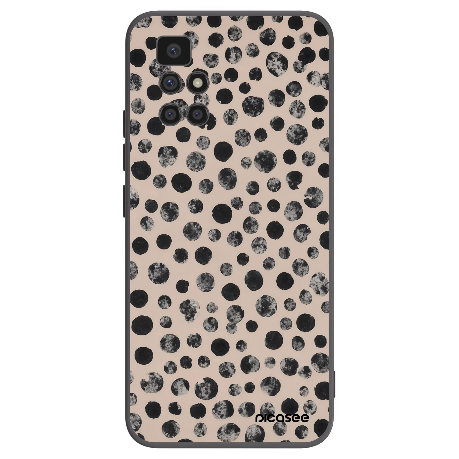 Picasee silikonový černý obal pro Xiaomi Redmi 10 - Dots