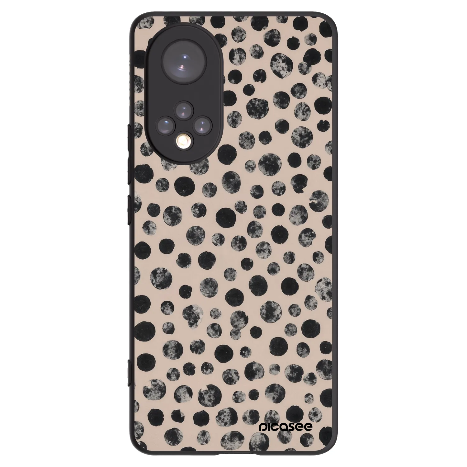 Picasee silikonový černý obal pro Honor 50 5G - Dots
