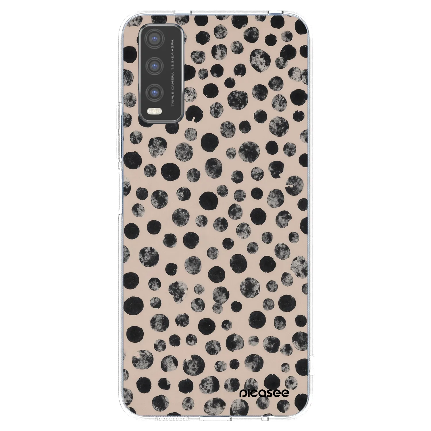 Picasee silikonový průhledný obal pro Vivo Y20s - Dots
