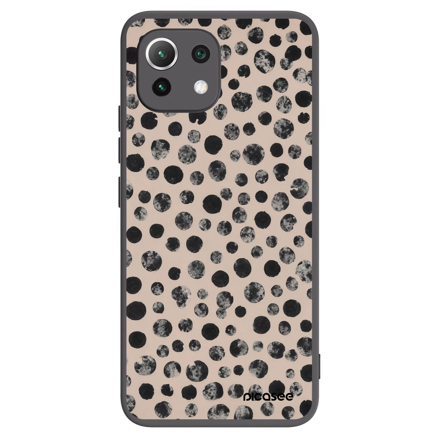 Picasee silikonový černý obal pro Xiaomi 11 Lite 5G NE - Dots
