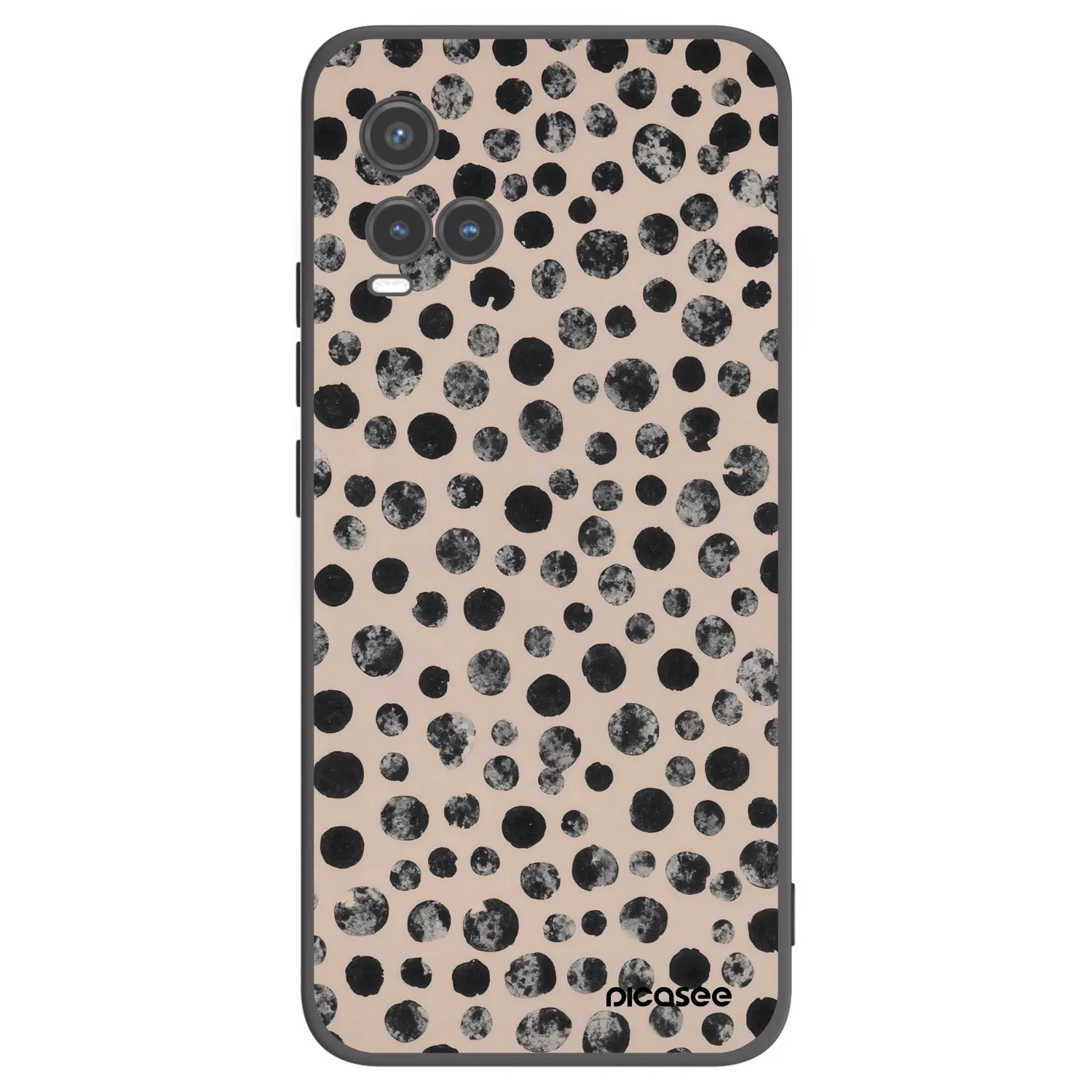 Picasee silikonový černý obal pro Vivo Y33s - Dots
