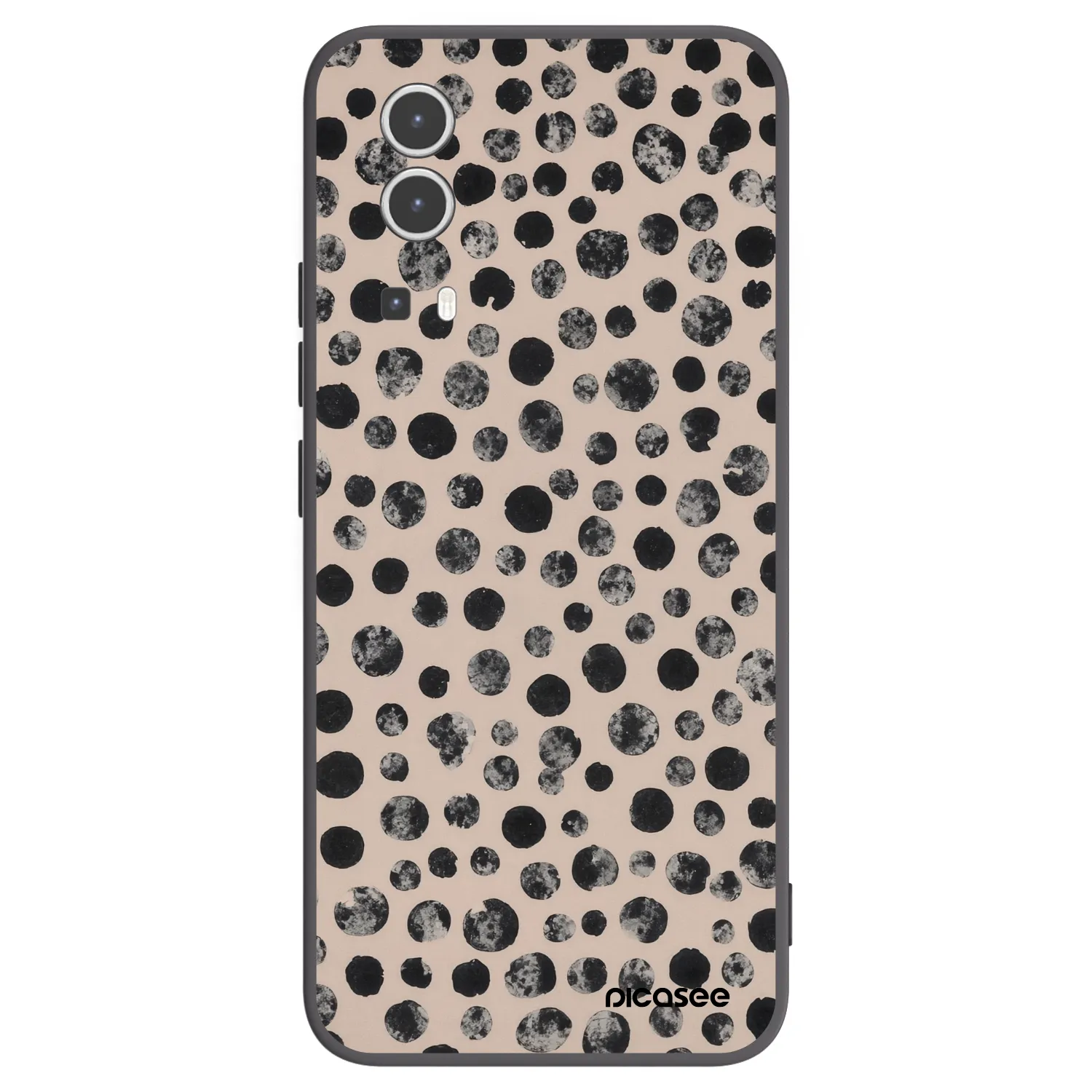 Picasee silikonový černý obal pro Vivo Y72 5G - Dots