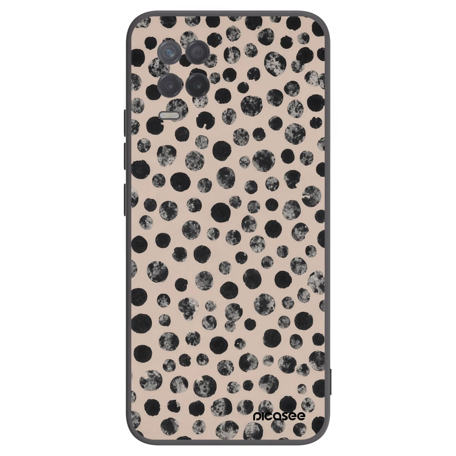 Picasee silikonový černý obal pro Realme 8 5G - Dots