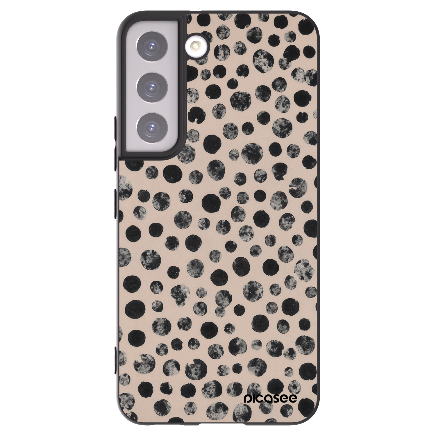Picasee silikonový černý obal pro Samsung Galaxy S22 5G - Dots