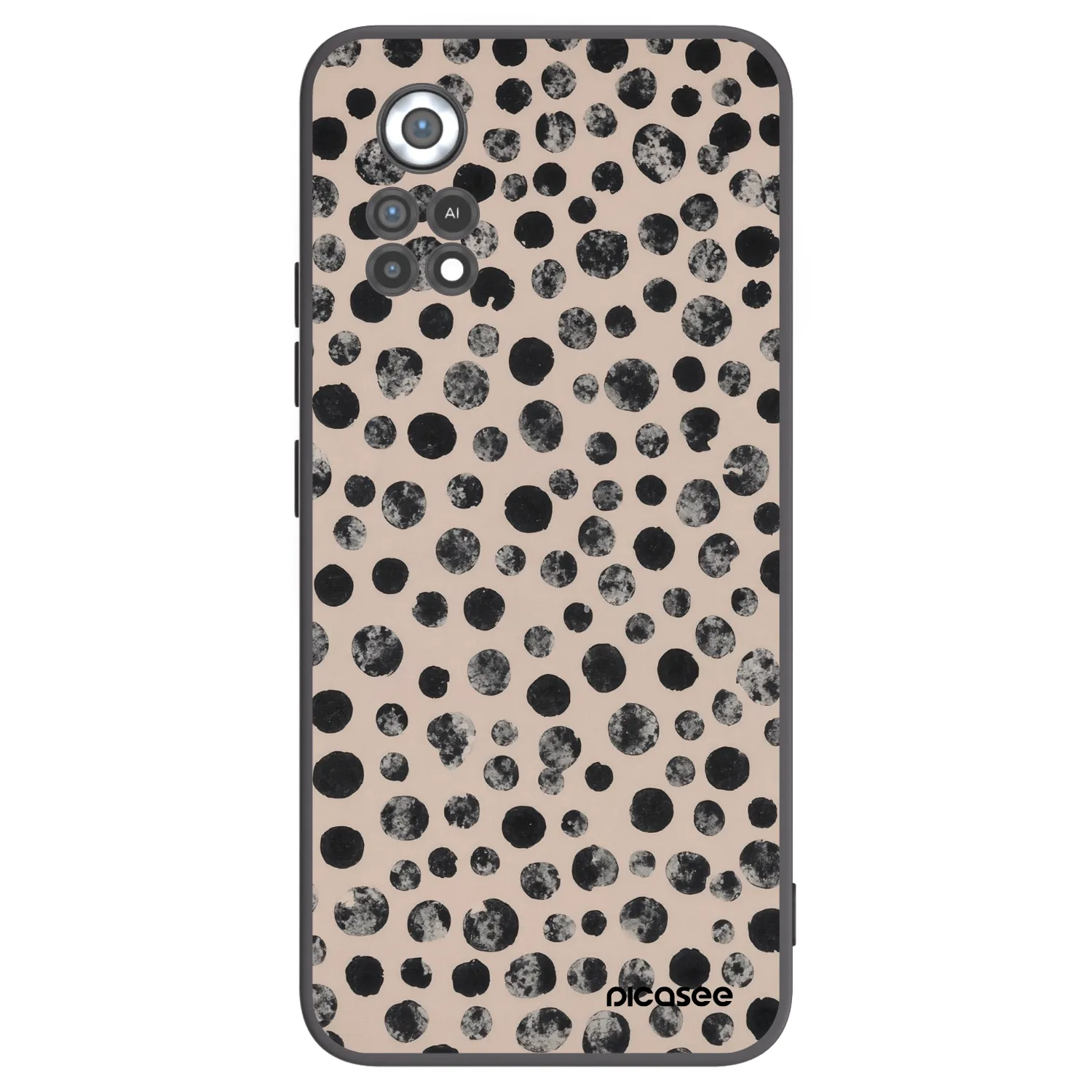 Picasee silikonový černý obal pro Xiaomi Poco X4 Pro 5G - Dots