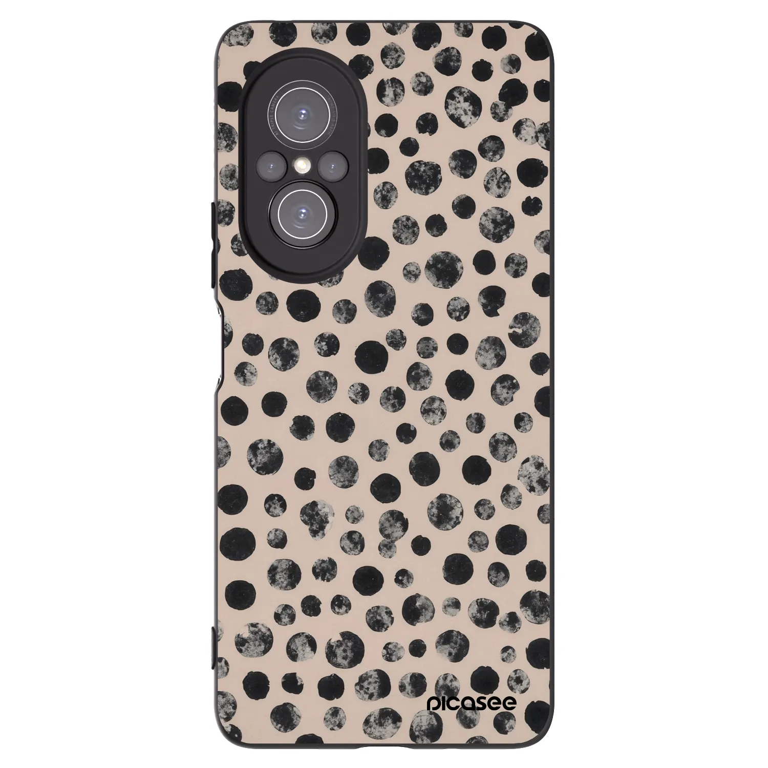 Picasee silikonový černý obal pro Huawei Nova 9 SE - Dots