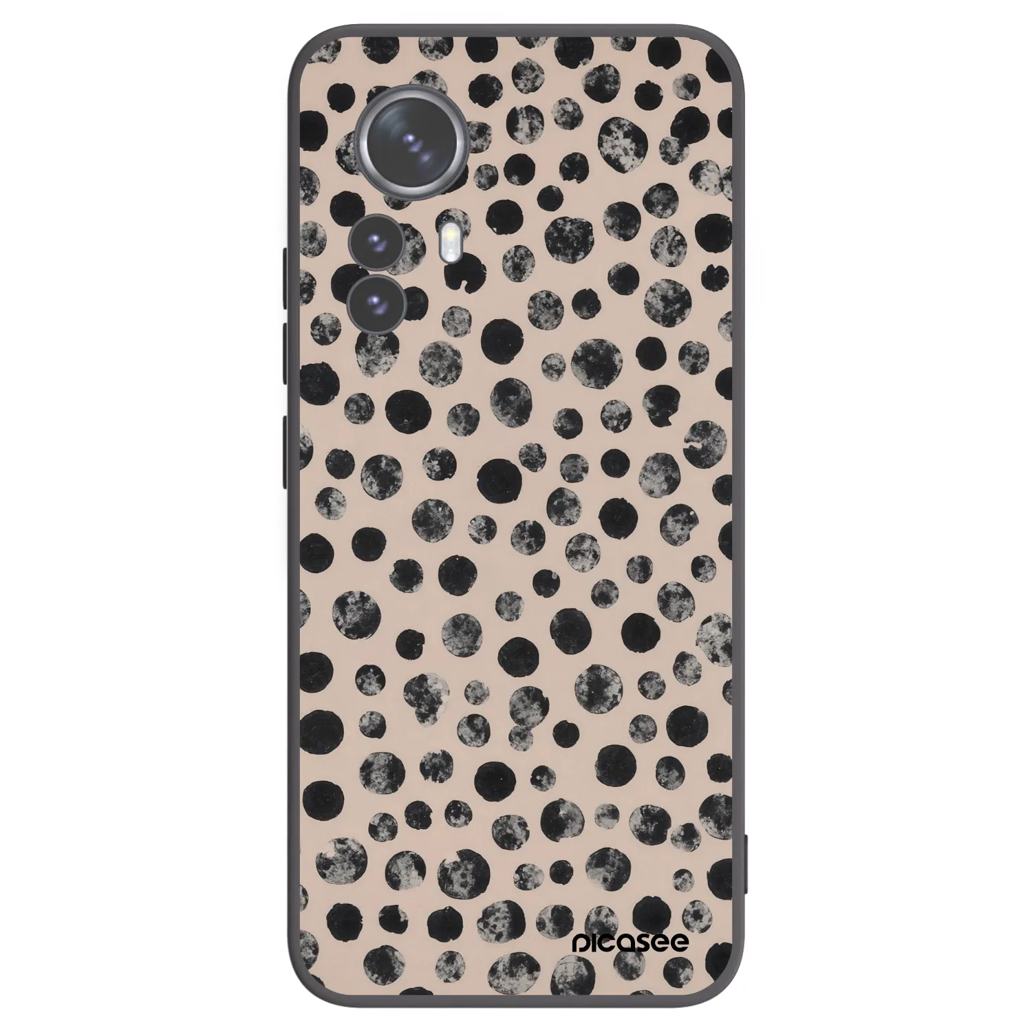Picasee silikonový černý obal pro Xiaomi 12 Pro - Dots