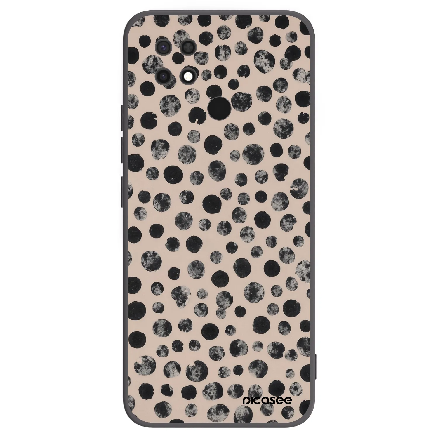 Picasee silikonový černý obal pro Xiaomi Redmi 10C - Dots