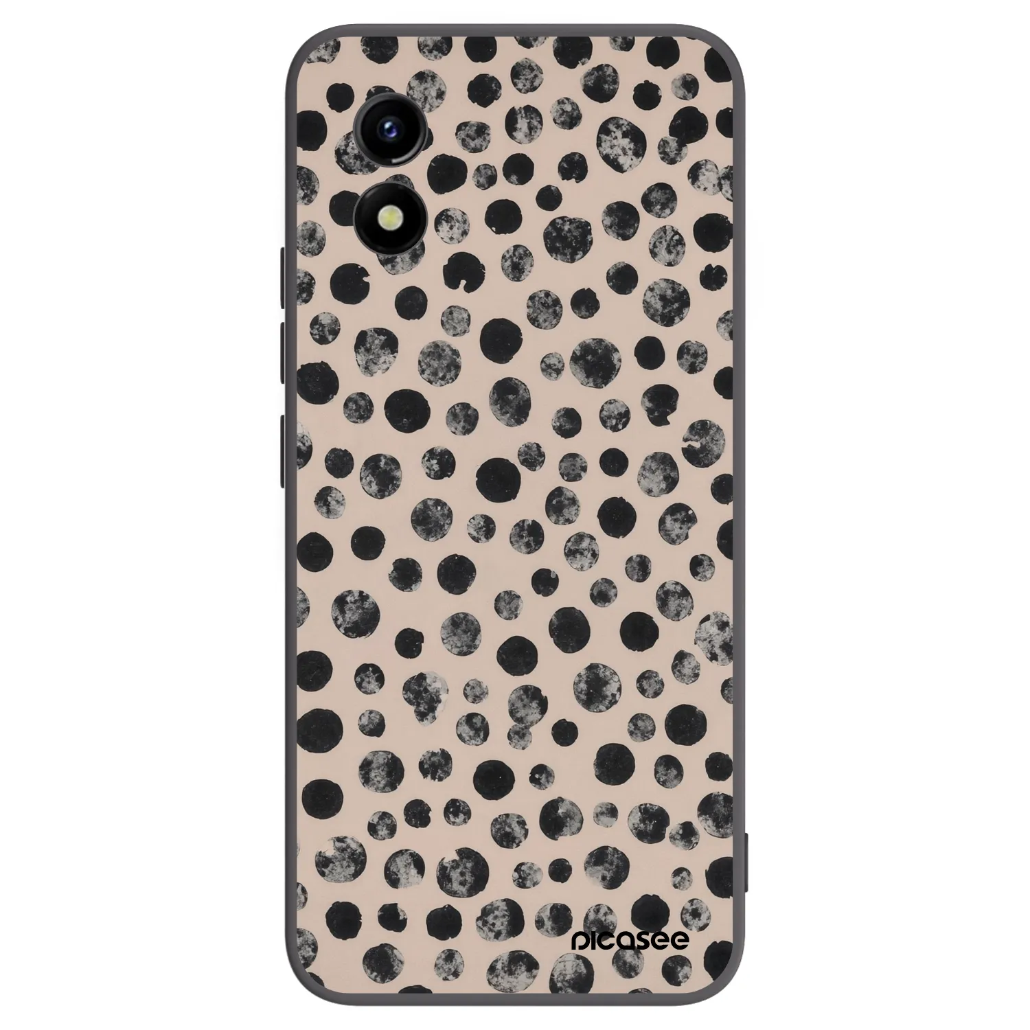 Picasee silikonový černý obal pro Vivo Y01 - Dots