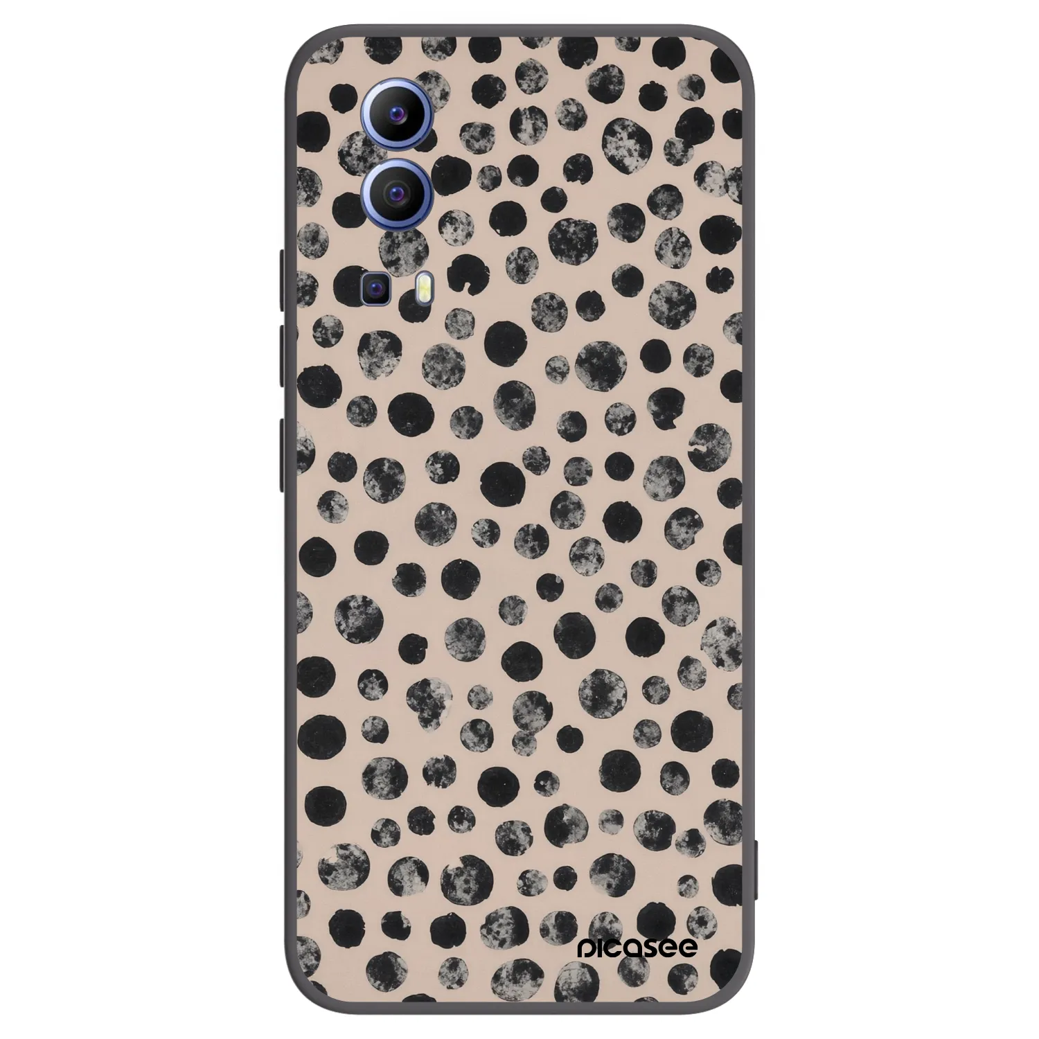 Picasee silikonový černý obal pro Vivo Y52 5G - Dots