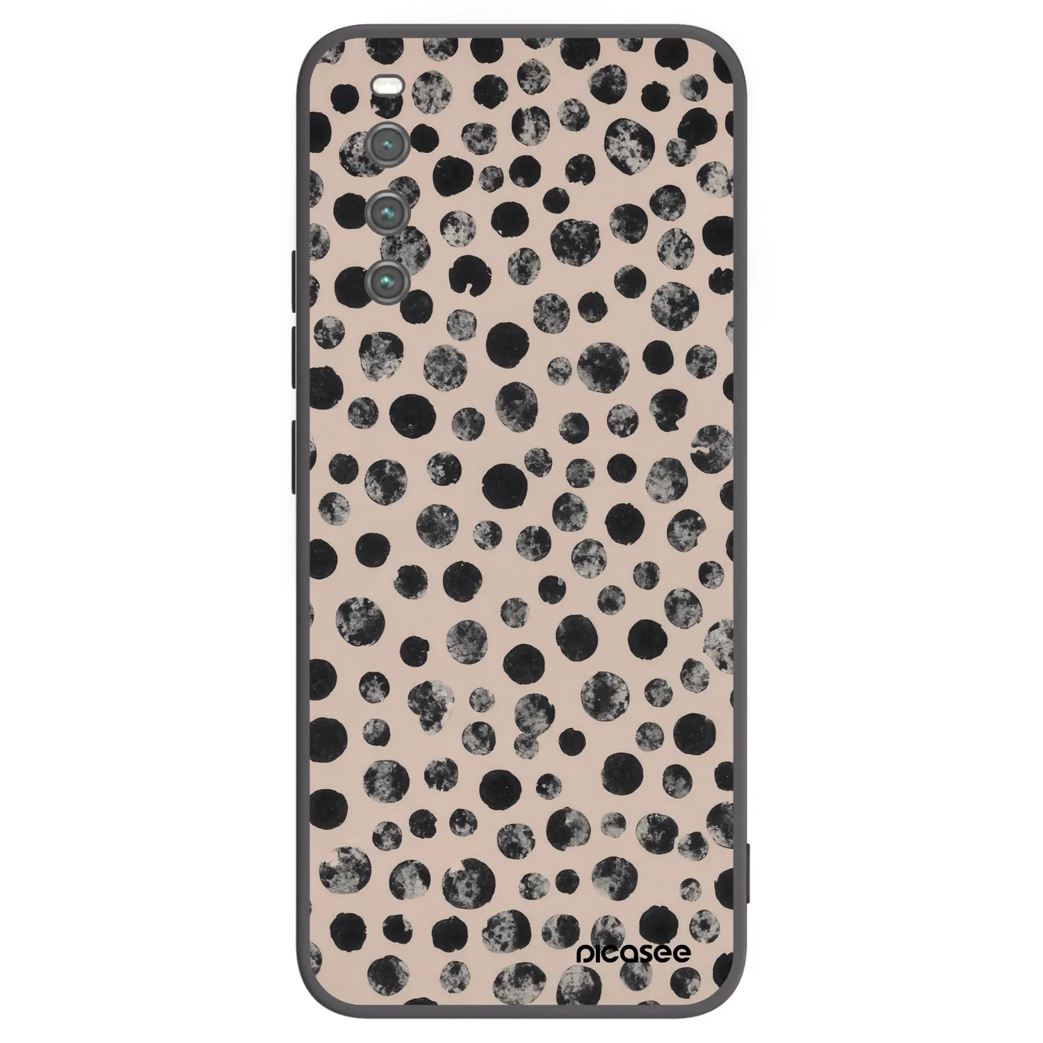 Picasee silikonový černý obal pro Sony Xperia 10 IV 5G - Dots