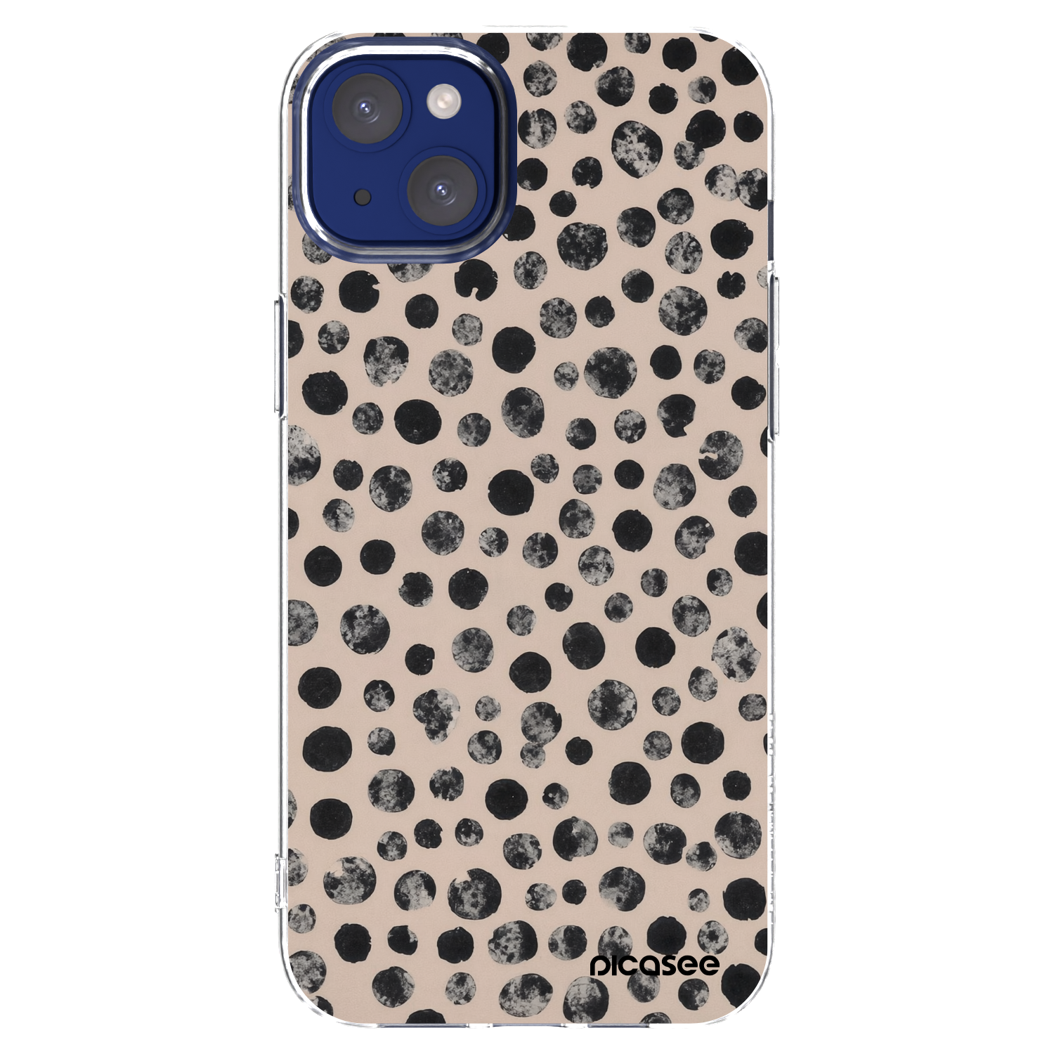 Picasee silikonový průhledný obal pro Apple iPhone 14 Plus - Dots