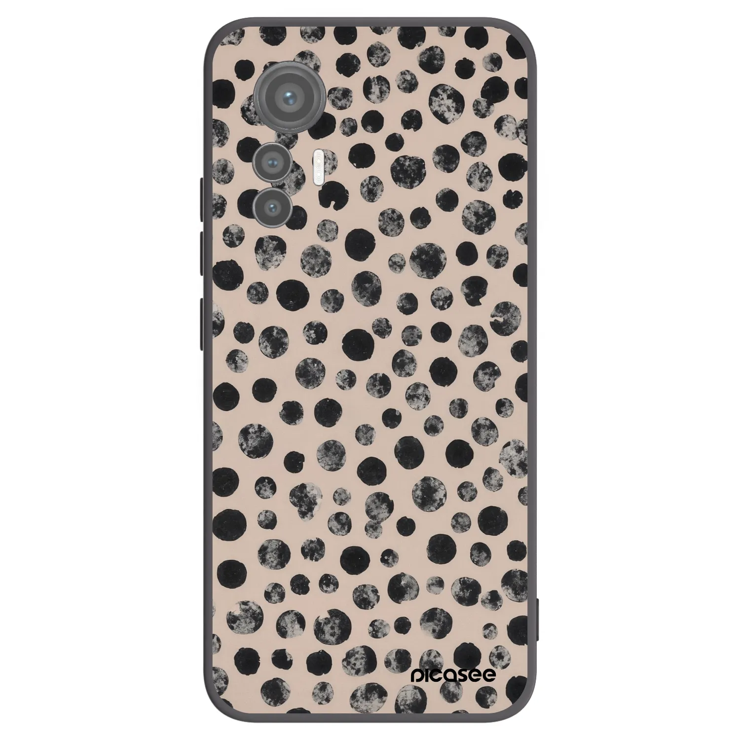 Picasee silikonový černý obal pro Xiaomi 12 Lite - Dots