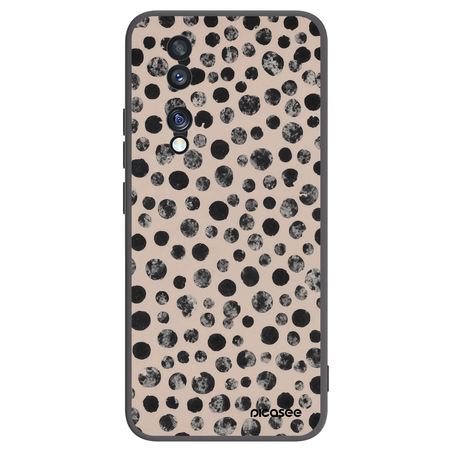 Picasee silikonový černý obal pro Honor 70 - Dots