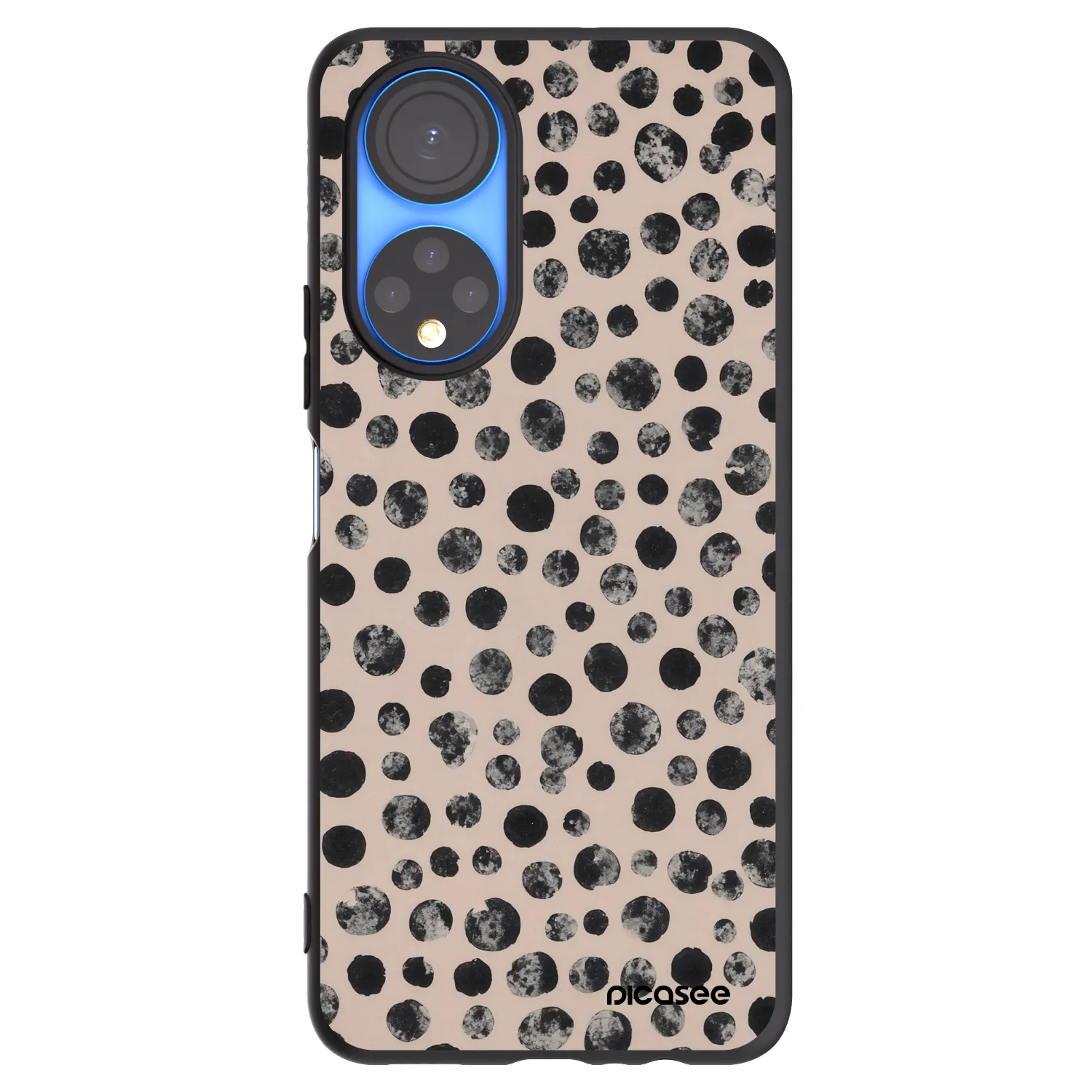 Picasee silikonový černý obal pro Honor X7 - Dots