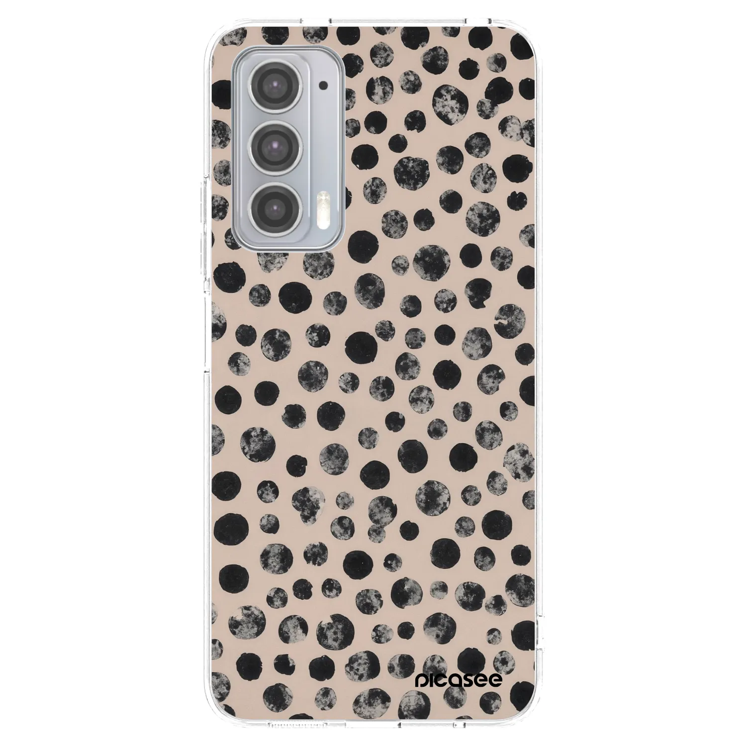 Picasee silikonový průhledný obal pro Motorola Edge 20 - Dots