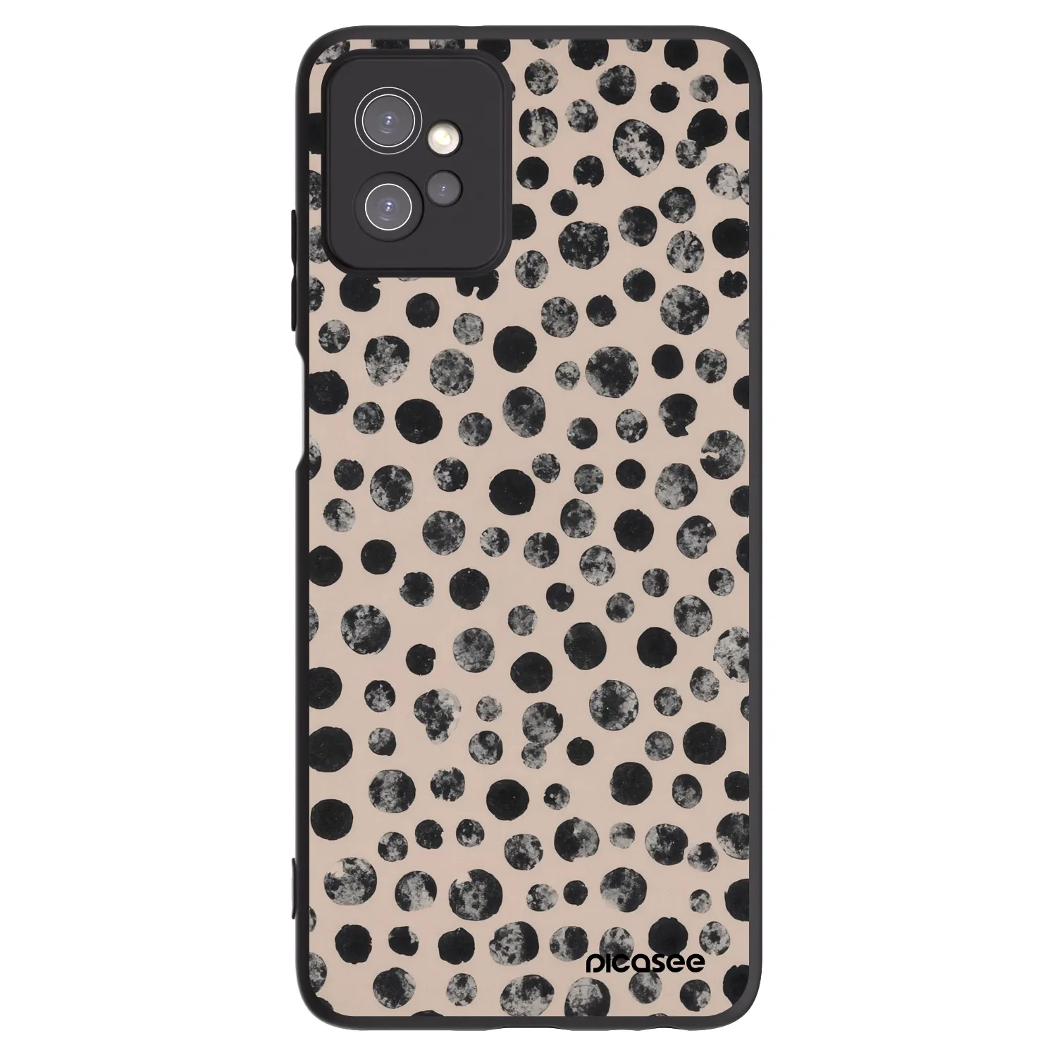Picasee silikonový černý obal pro Motorola Moto G32 - Dots
