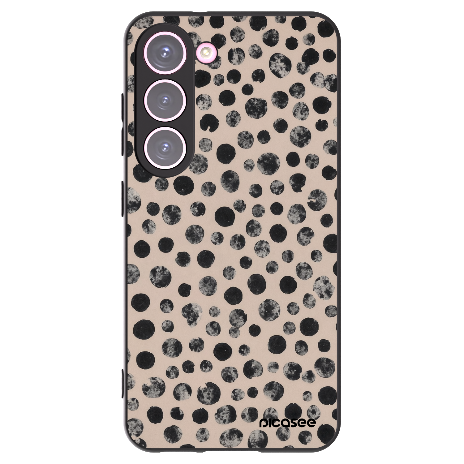 Picasee silikonový černý obal pro Samsung Galaxy S23 5G - Dots