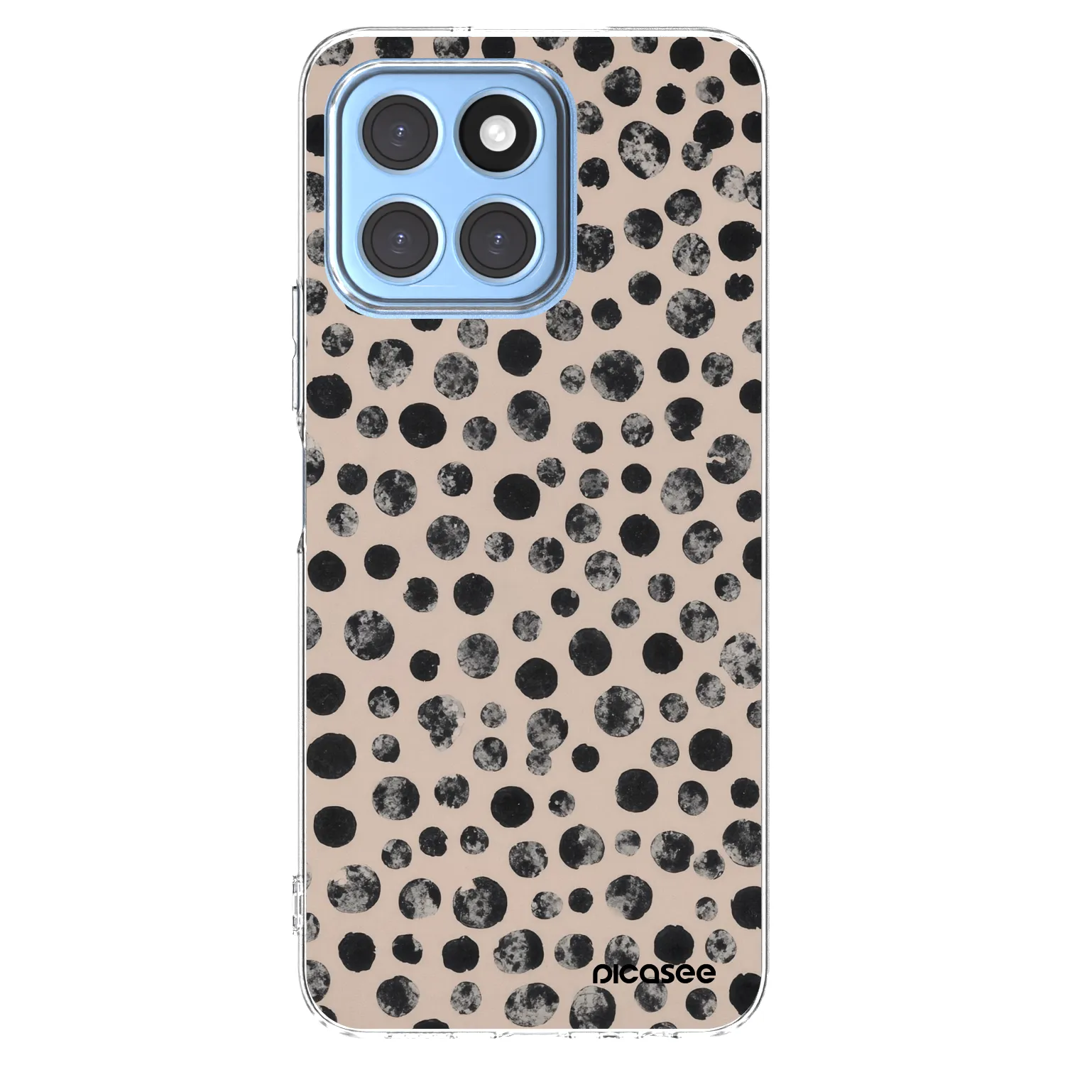 Picasee silikonový průhledný obal pro Honor X8 5G - Dots