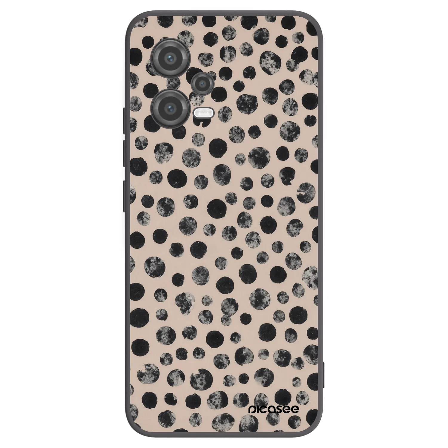 Picasee silikonový černý obal pro Xiaomi Poco X5 - Dots