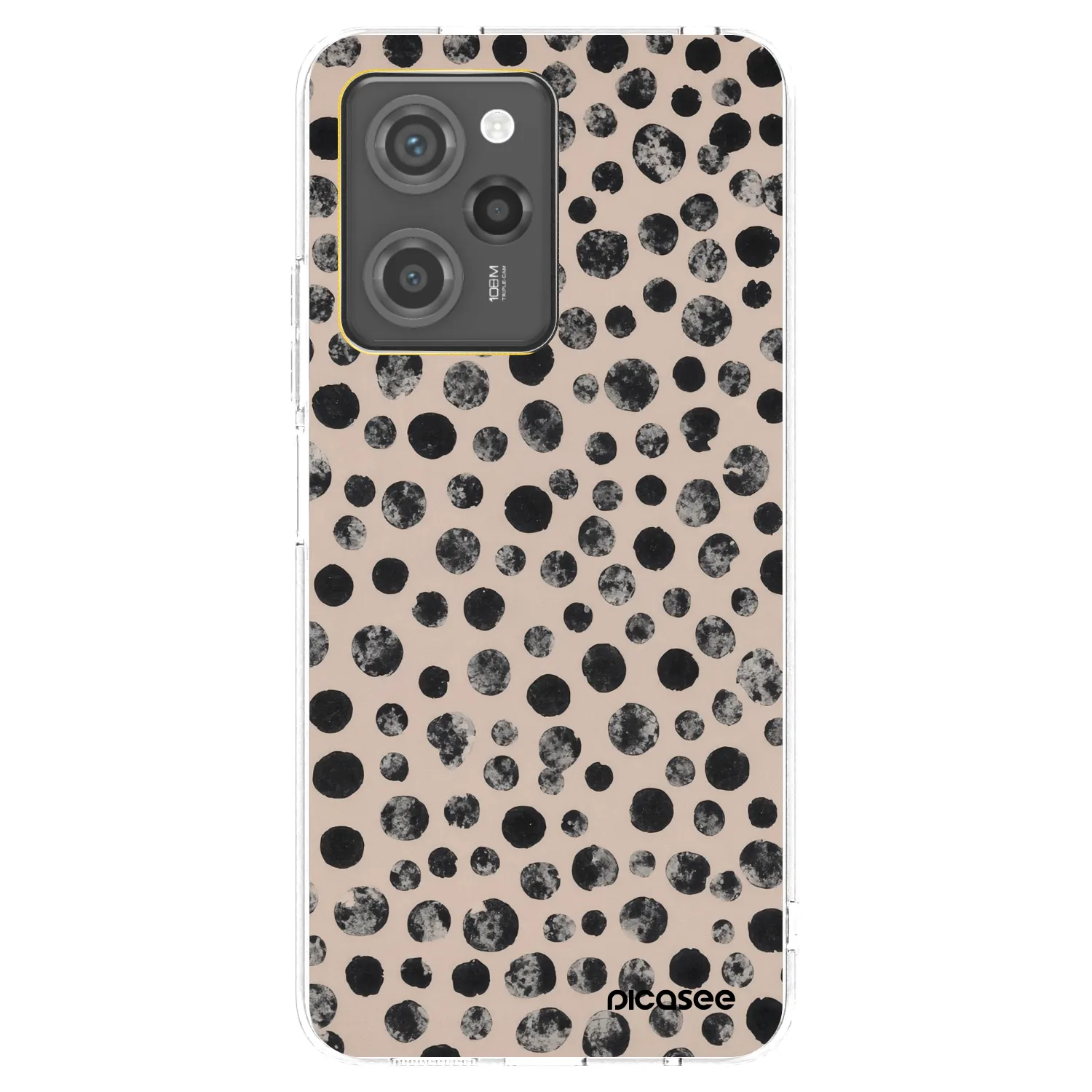Picasee silikonový černý obal pro Xiaomi Poco X5 Pro - Dots