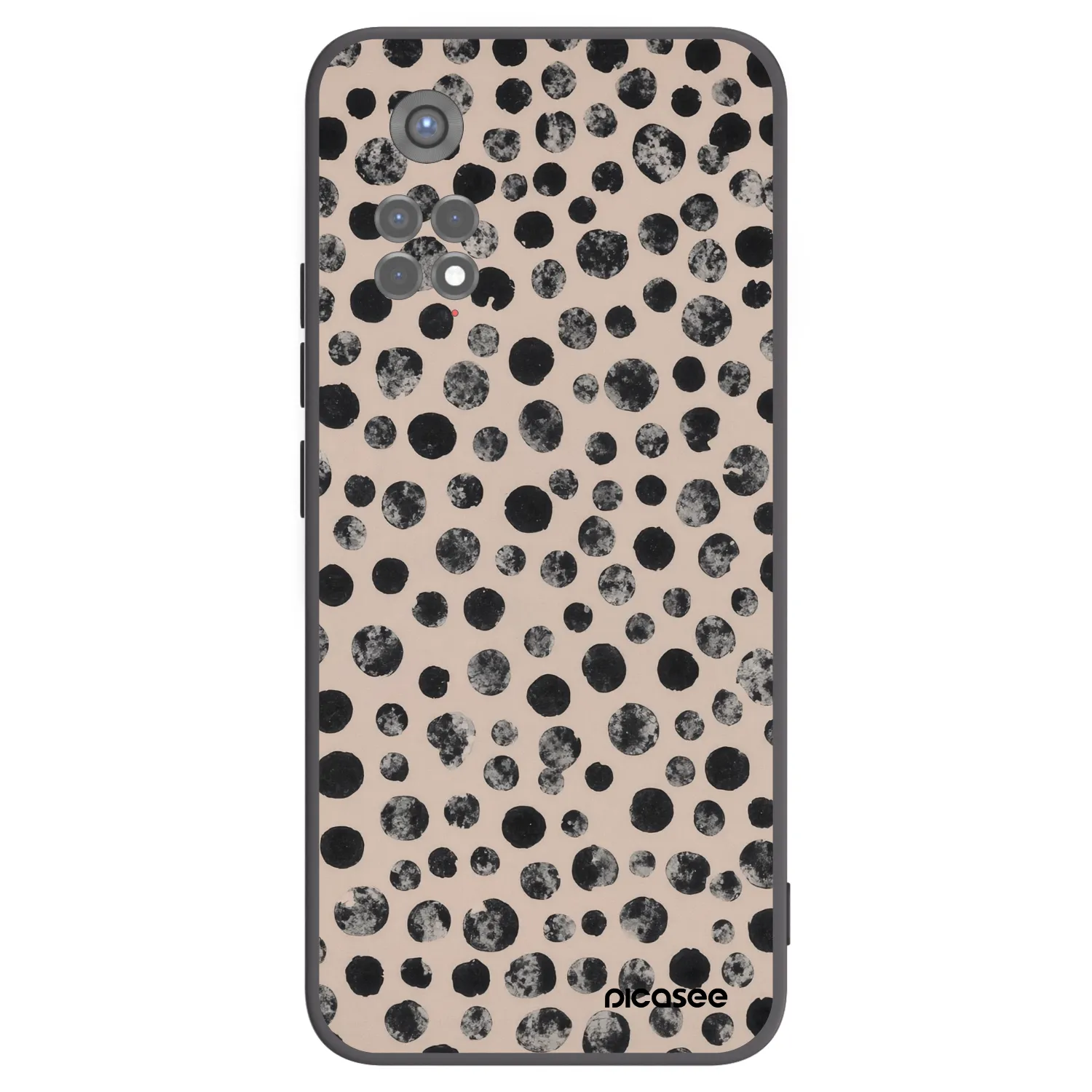 Picasee silikonový černý obal pro Xiaomi Redmi Note 11S 5G - Dots