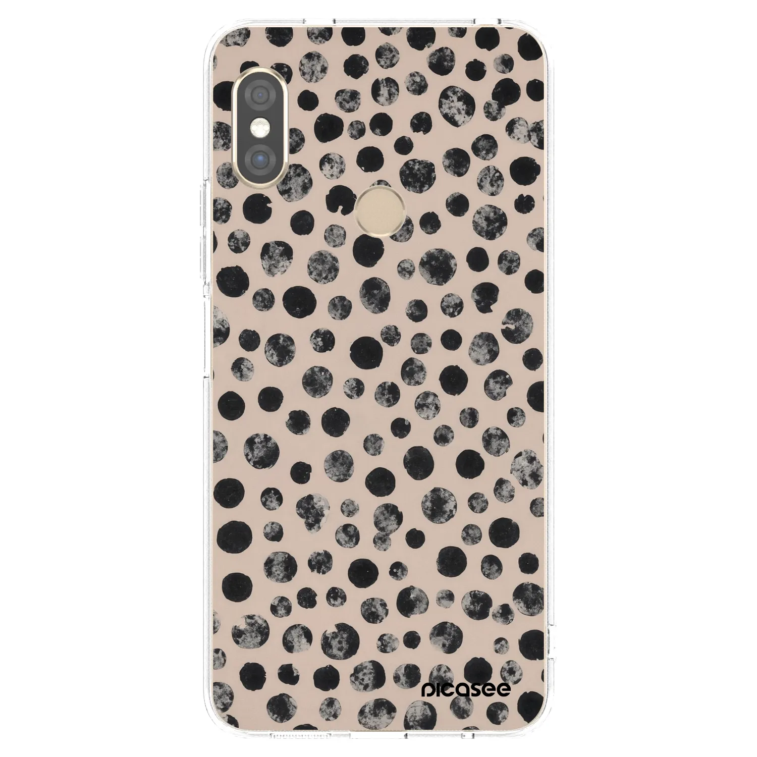 Picasee silikonový průhledný obal pro Xiaomi Redmi Note 5 Global - Dots
