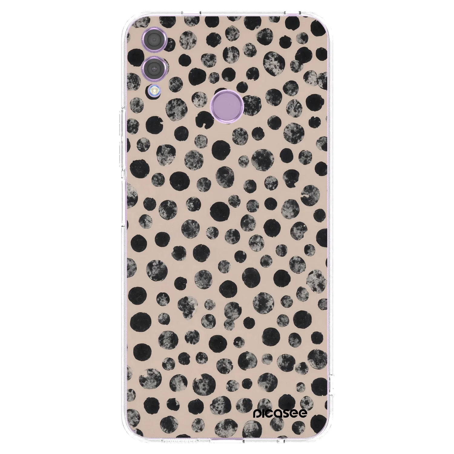 Picasee silikonový průhledný obal pro Honor 8X - Dots