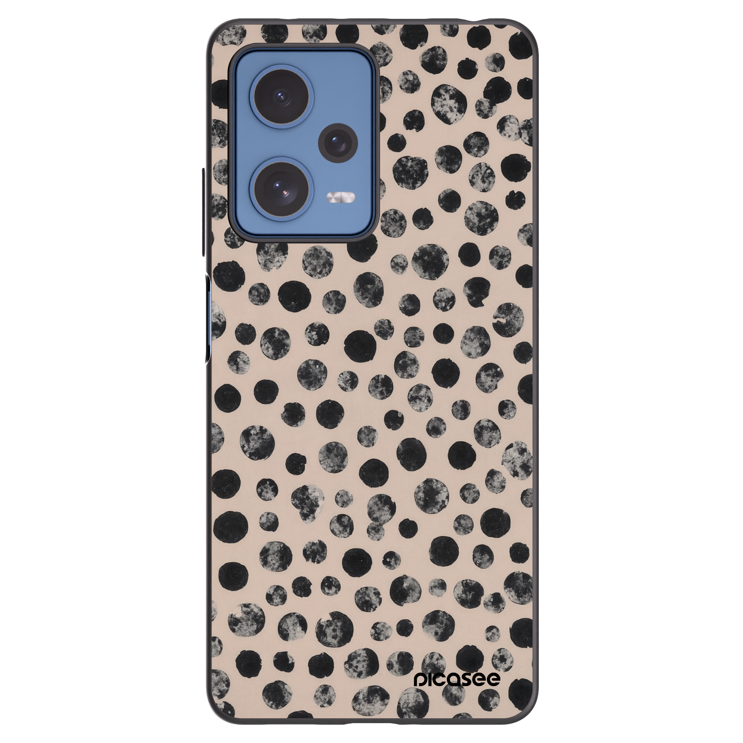 Picasee silikonový černý obal pro Xiaomi Redmi Note 12 Pro 5G - Dots